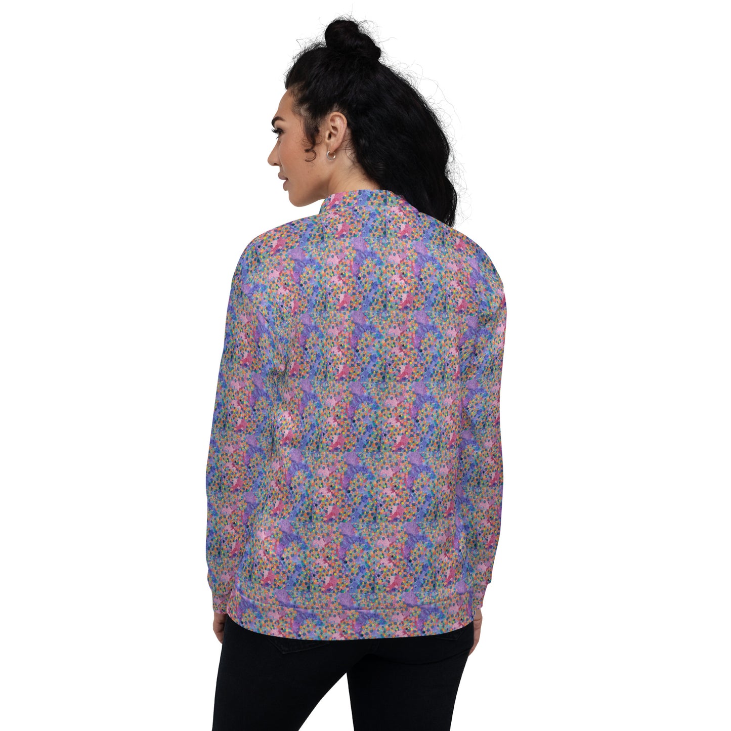 Unisex Dots Bomber Jacket