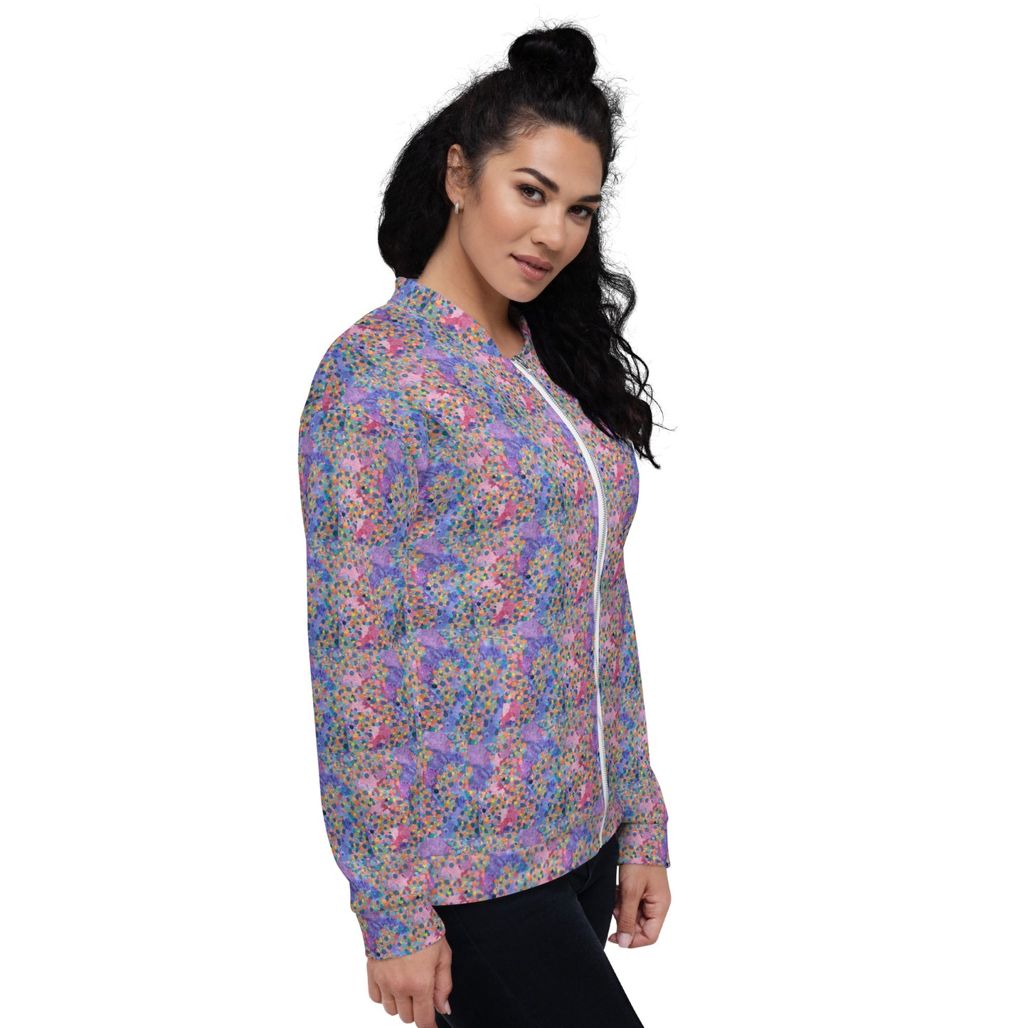 Unisex Dots Bomber Jacket