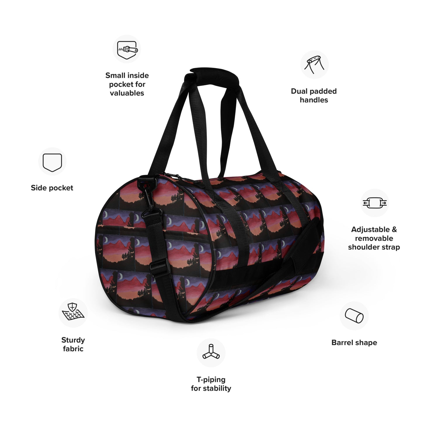 Moon Lit Gym Bag