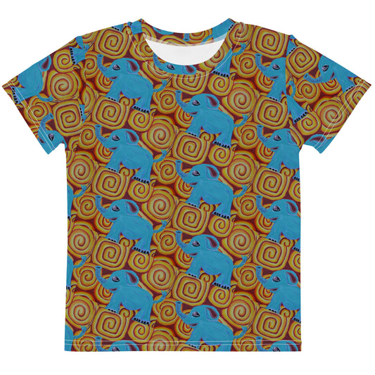 Kid's Swirling Elephant  t-shirt