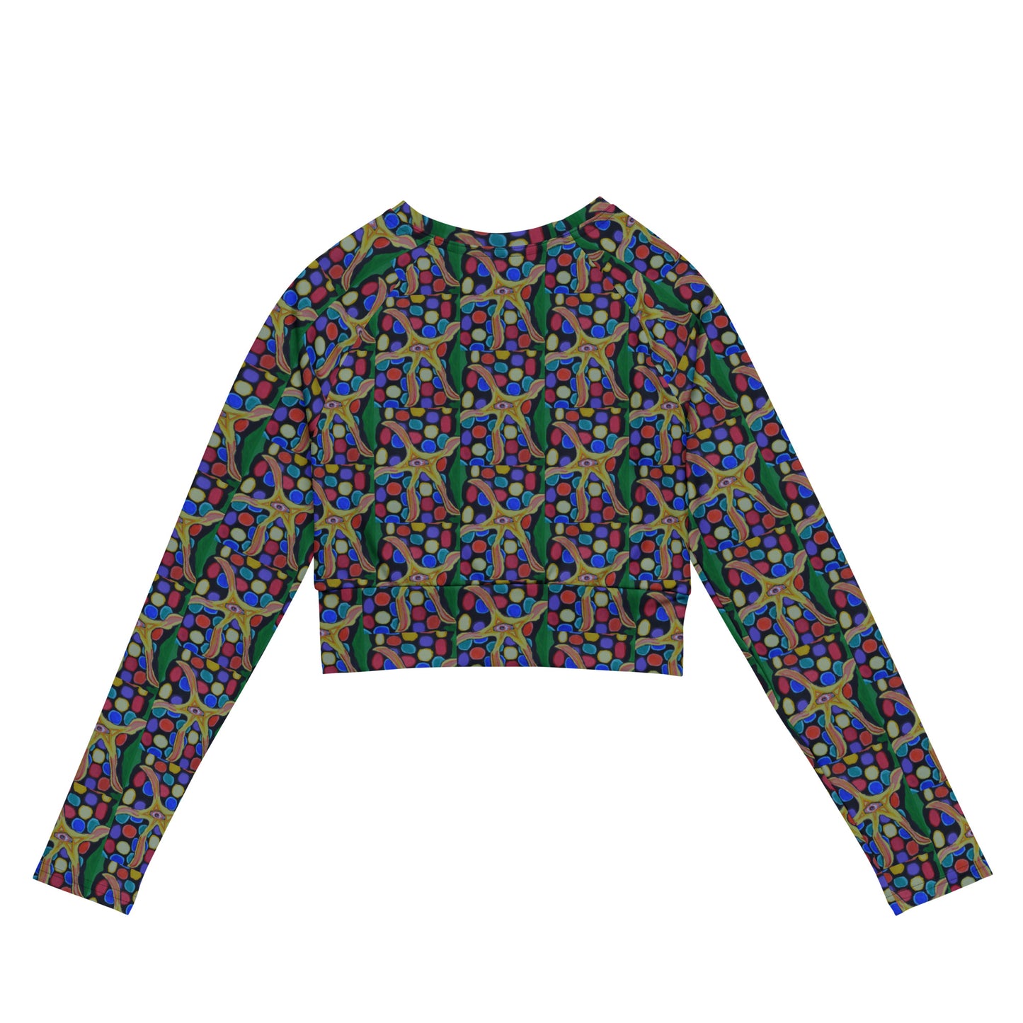 Disco Star Recycled long-sleeve crop top