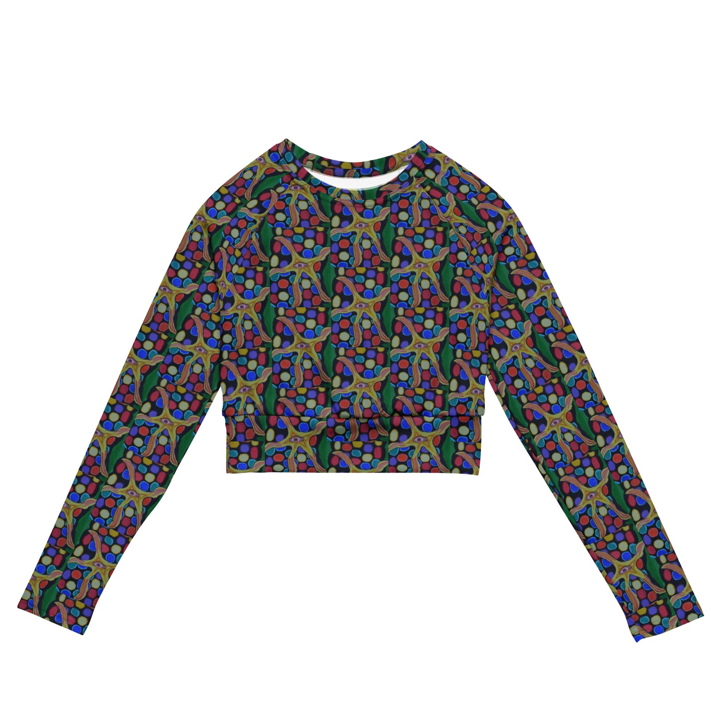 Disco Star Recycled long-sleeve crop top