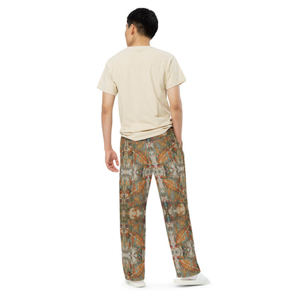 All-over print unisex wide-leg pants