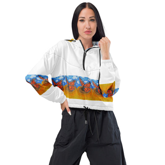 Women’s Fluttterby cropped windbreaker