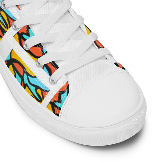 Men’s Puzzle high top canvas shoes