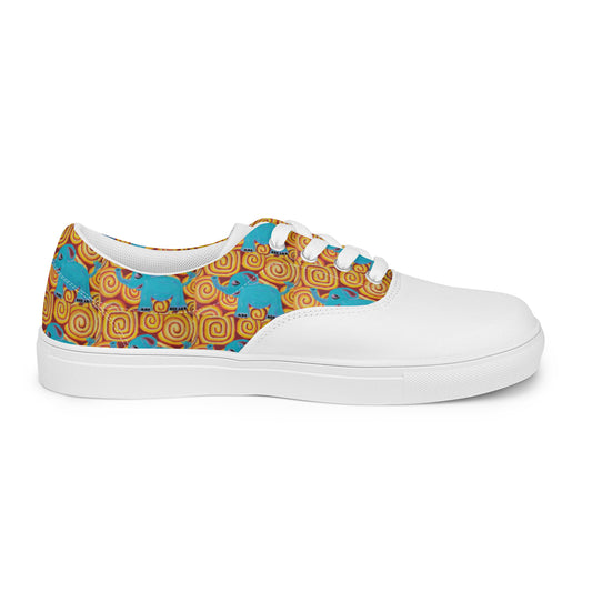 Men’s Dizzy Elephant lace-up canvas shoes