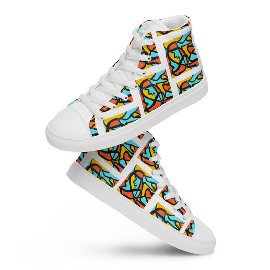 Women’s Puzzle high top canvas shoes