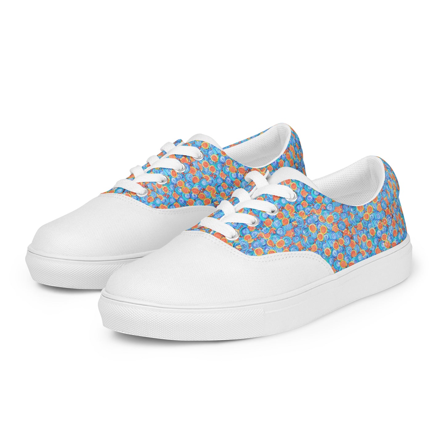 Women’s Swirling lace-up canvas shoes